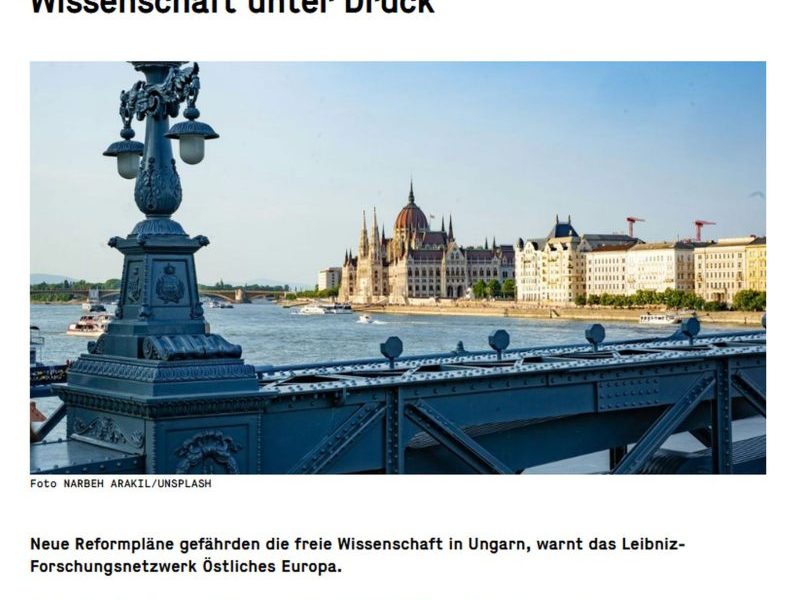 Kiemelkedő német tudományos intézmény ítéli el a volt akadémiai kutatóhálózat szétszakítását és a bölcsészet- és társadalomtudományi központok ELTE-hez&nbsp;csatolását